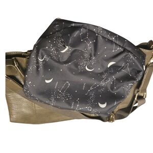 Malibu Skye Hobo Bag  Large Olive Green Vegan Leather Slouchy Pouch Duo 2in1
